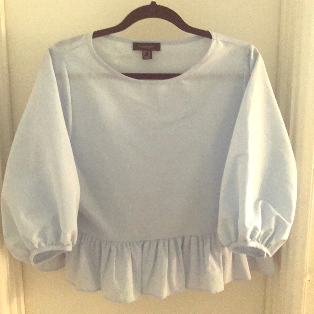 Baby Blue Fashion Top